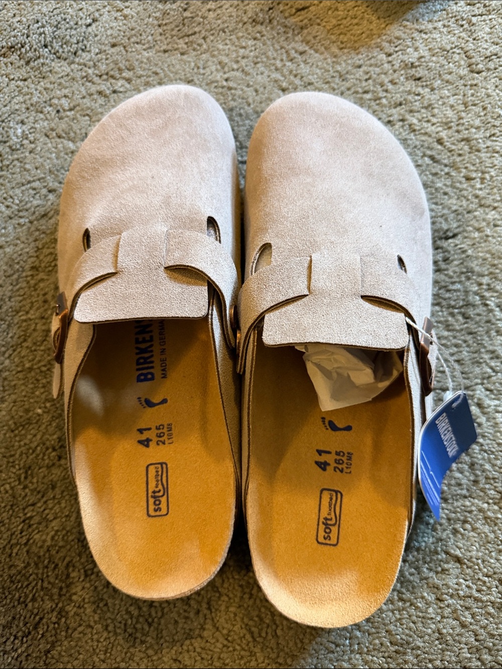 Birkenstock Boston Soft Footbed Taupe - Picture 2 of 5